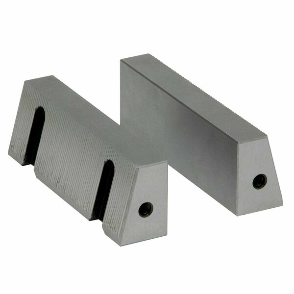 Gs Tooling Pair Of Soft Jaw Plates For 3 Modular Vise With Quick Pulldown Jaws 382897